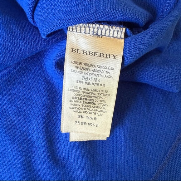 Burberry Blue Polo Shirt - Picture 7 of 11